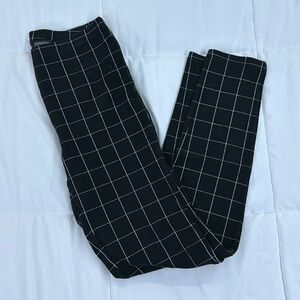 Express black and white checkered pants